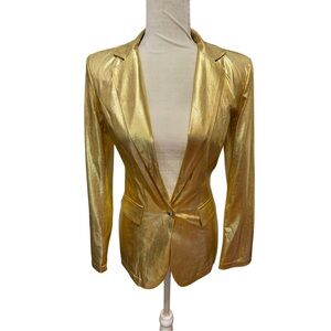 Elegant Gold Women's Blazer